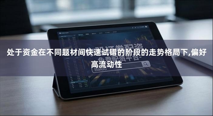 处于资金在不同题材间快速试错的阶段的走势格局下,偏好高流动性